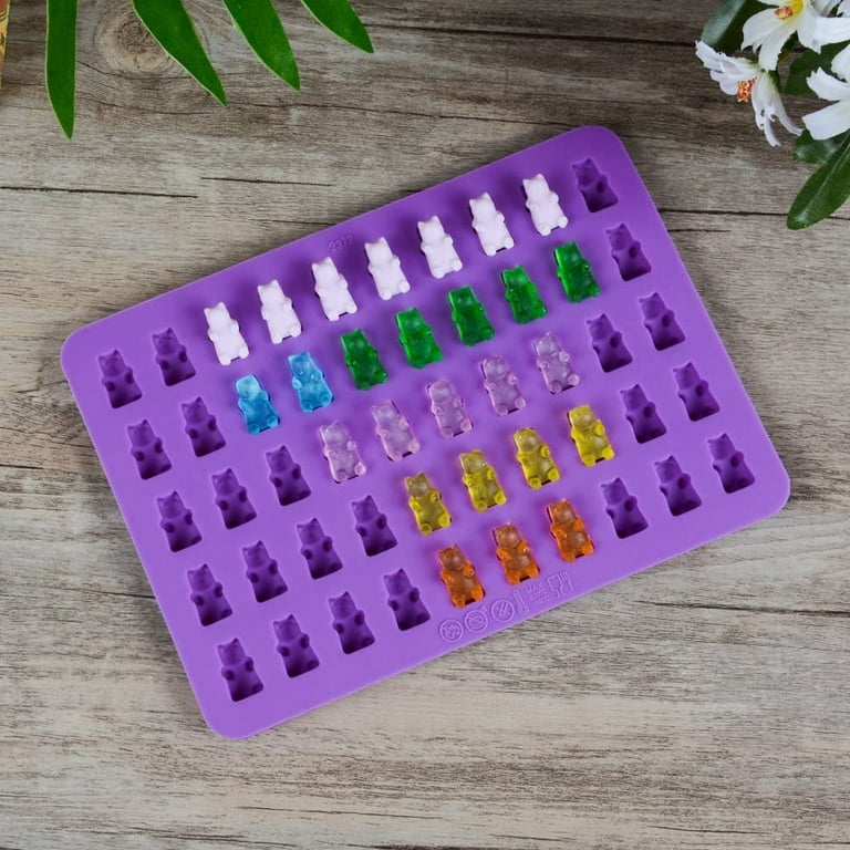 Silicone Candy Molds Gummy Molds - (4 Pack) Chocolate Molds with 2  Droppers, Nonstick Food Grade Silicone Molds for Dinosaurs, Bears, Duck,  Snowman 