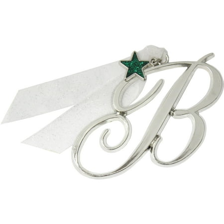 Gloria Duchin Initial Ornament with Star Charm