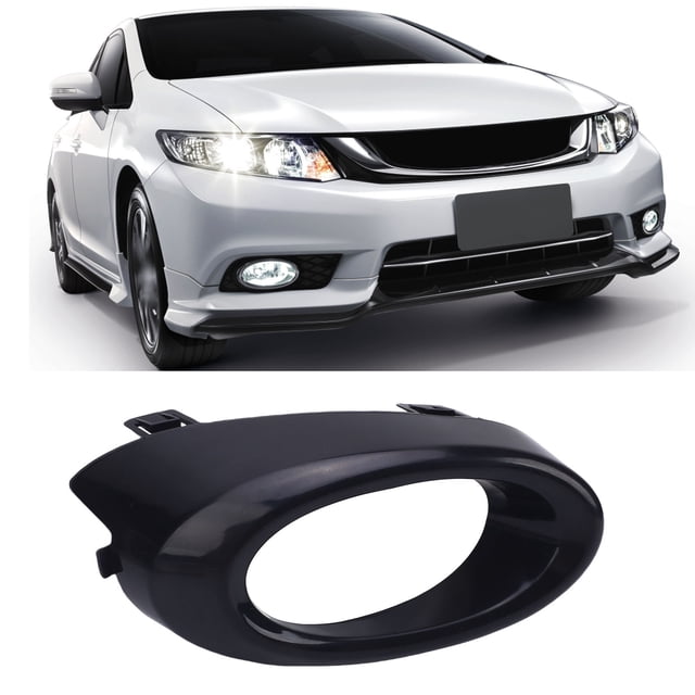 Fog Light Cover Fog Lamp Bezel Trim Easy Installation Enhanced Visibility Modern Style ABS Material for Si Sedan 2013 - 2015
