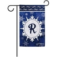 thumbnail image 1 of Welcome Winter Snowflake Monogram R Decorative Garden Flag Initial Letter Snow Deocr Banner for Outside 12.5X18 Inch Double Sided, 1 of 6