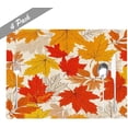 thumbnail image 5 of Fall Maple Leaves Kitchen Placemats 18"X12" Thanksgiving Vintage Table Mats Set of 4 Easy to Care for Dining Kitchen Restaurant Table, 5 of 6