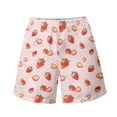 thumbnail image 4 of Binienty Men's Board Shorts Beach Shorts With Strawberry Polka Dot - Breathable Quick Dry for Summer Vacation and Water Activities, 4 of 10