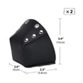 thumbnail image 5 of 1 par de accesorios de piel sintética Cola Protectores extraíbles para los dedos de los pies Negro, 5 of 5