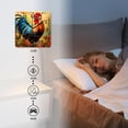 thumbnail image 4 of 12 Inch Wall Clock Battery Operated Silent Clock Decorative for Office, Kitchen, Outdoor, Living Room，Colorful Rooster Creative, 4 of 4