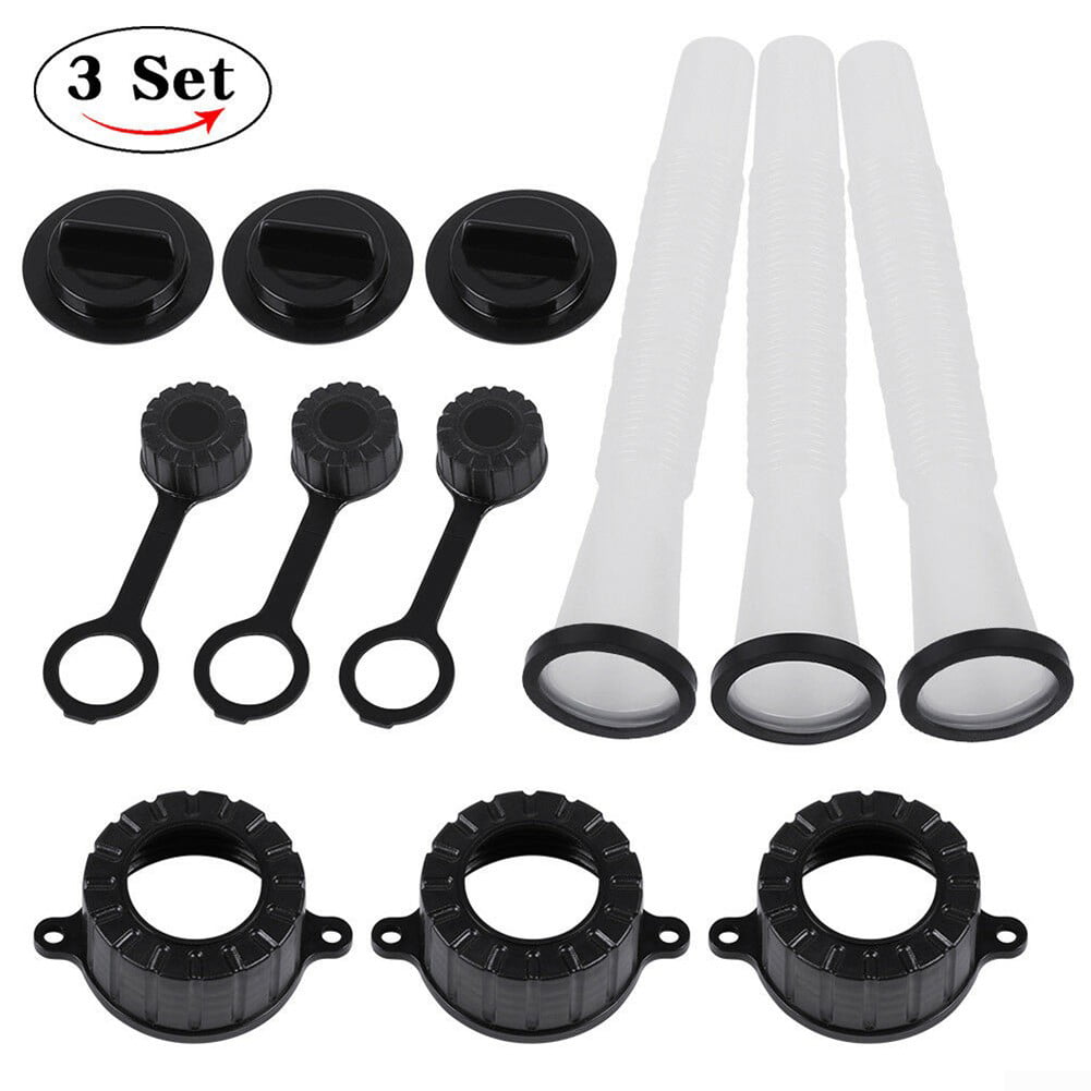 8pcs Gas Can Rear Vent Cap Gasket Leash With O Ring For Gott Rubbermaid Midwest 