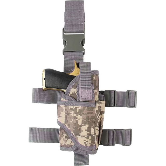 Funda para pistola, funda para muslo de pierna derecha, funda táctica para muslo, funda ajustable, funda para pistola militar, funda para pierna, funda para muslo para ejército, policía, caza, deporte