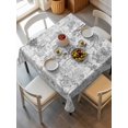 thumbnail image 6 of Gray Botanical Table Cloth, Watercolor Spring Floral Summer Waterproof Tablecloth for Square Tables, Reusable Washable Fabric Table Cover for Restaurant Kitchen Dining Tables 54"x54", 6 of 6