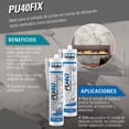 thumbnail image 2 of sellador poliuretano tekbond pu40fix gris 280 ml, 2 of 6