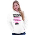 thumbnail image 3 of What I Look For In Guys Corgi Lover Women Plus Size Graphic Pullover Hoodie Brisco Brands 2X, 3 of 4