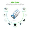 thumbnail image 6 of EBL 1/2 AA Size 14250 ER14250 3.6V Lithium Batteries, 1200mAh High Capacity Batteries for Dog Collars Baby Movement Monitor Alarm Systems, 6 of 8