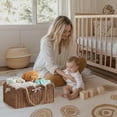 thumbnail image 6 of HBlife Baby Diaper Caddy Organizer, Paper Rope Nursery Storage Bin Baskets, Baby Shower Gifts, 6 of 7