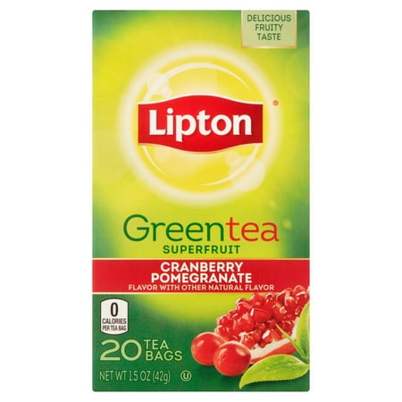 Lipton Cranberry Pomegranate Green Tea Bags, 20 ct