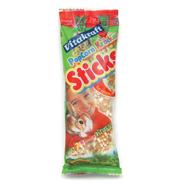 Vitakraft Rabbit Crunch Sticks w/Popped Grains & Honey Treat Sticks 2pk