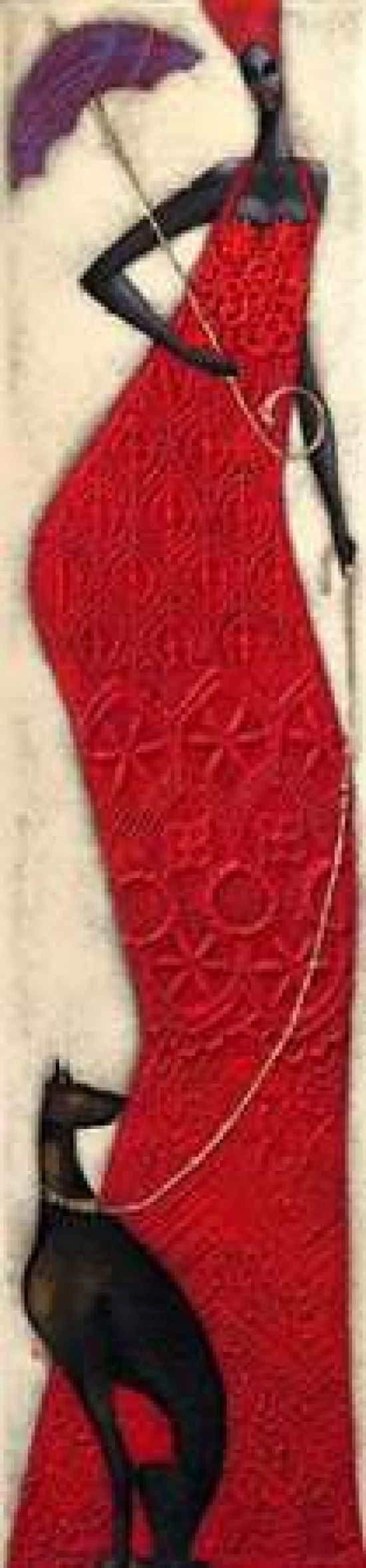 Lady In Red Canvas