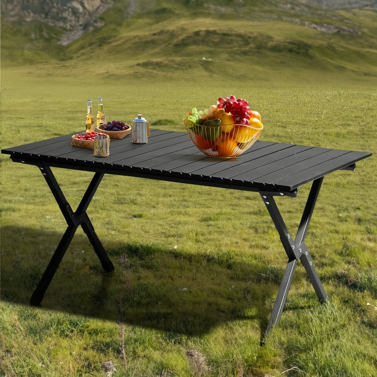 Ktaxon 34in Folding Camping Table Portable Picnic Table