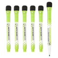 thumbnail image 1 of Uxcell Magnetic Whiteboard Pen, 1-2mm Fine Tip Dry Erase Green Markers, 6Pcs, 1 of 6