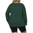 thumbnail image 2 of NISVIYA Plus Size Shirts for Women Fall Dressy Casual Long Sleeve Tops Oversized Crewneck Sweatshirt, 2 of 5