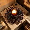 thumbnail image 5 of WWG Candle Ring, Plastic Candle Wreath for Dining Table, 7.87 Inch Diameter, Festive Decoration for Party, Home, Fireplace, Includes 1 Piece, Versatile Candle Holder for Cylindrical Candles, 5 of 6