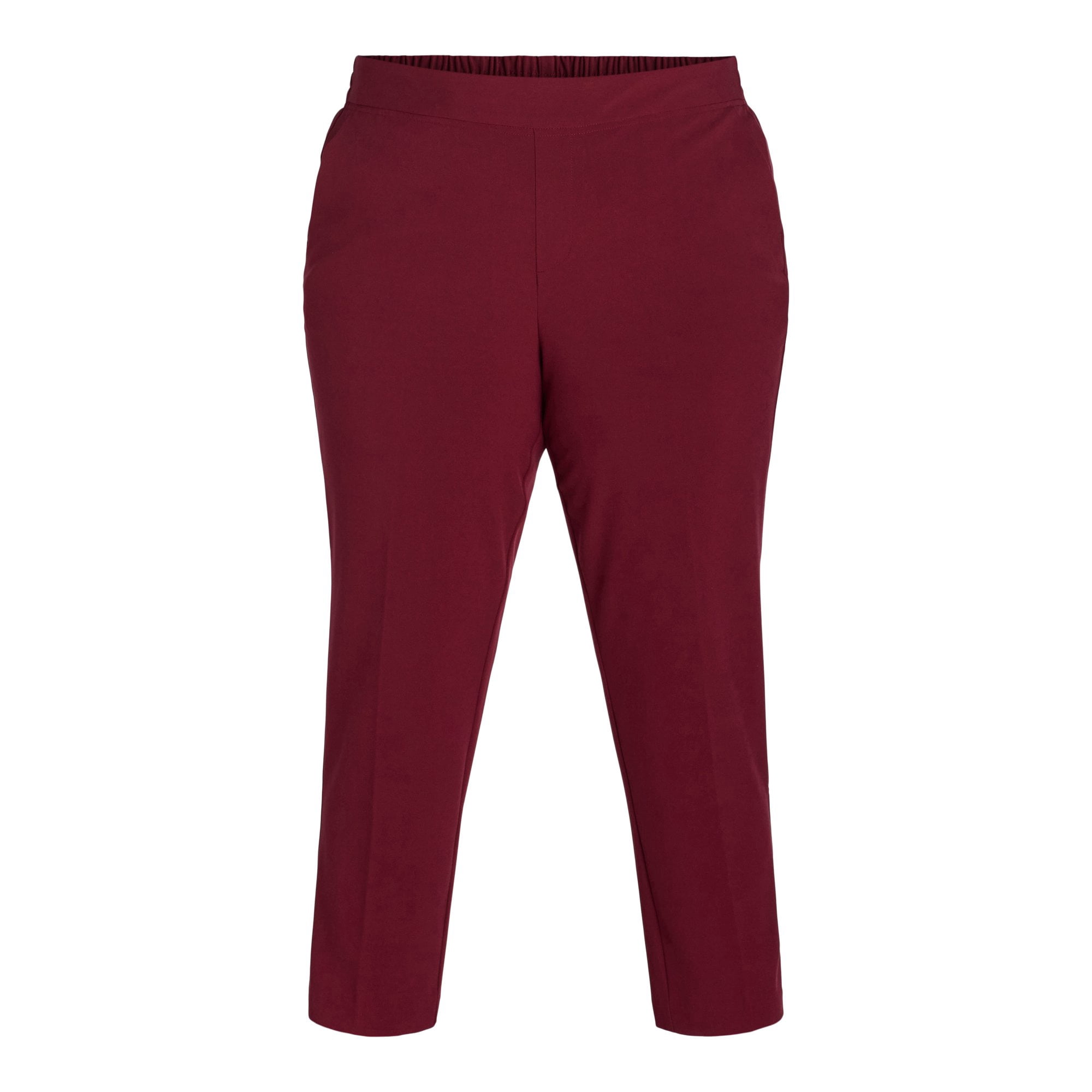 Just My Size by Hanes Women's Plus Tummy Control Dress Pants, Sizes 0X-4X, Regular & Petite