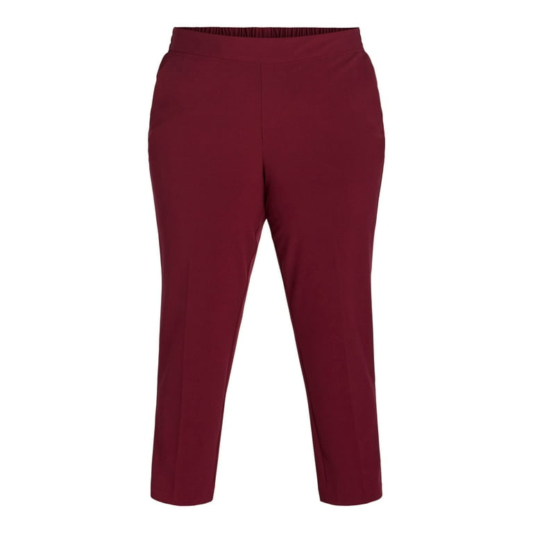 Just My Size Tummy Control Pull On Dress Pants Women s Plus and Women s Plus Petite Sizes 1X 4X Walmart