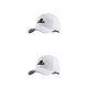 thumbnail image 4 of Qarigey Gorra dura de poliéster Elija para un ajuste moderno y cómodo Primavera y otoño Sombrero de algodón blanco Talla única blanco Talla única 2Conjunto, 4 of 6