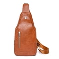 thumbnail image 1 of Bolso de pecho Bolsos de mensajero casuales para mujer Correa ajustable simple para senderismo al aire libre, 1 of 9