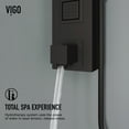 thumbnail image 3 of VIGO Bowery 58 in. H x 5 in. W 4-Jet Shower Panel System with Square Rainhead, Tub Filler and Hand Shower Wand in Matte Black, 3 of 13
