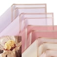 thumbnail image 1 of Papel de regalo de flores con borde dorado y rosas, estilo coreano, semitransparente, para ramos de floristería, 5 unidades por paquete., 1 of 5