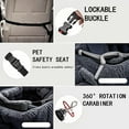 thumbnail image 6 of Pelzbarn Car Seat-Dog Car Bed with Safety Straps,Furry Safety Car Seats for Small Medium Large Dog,Removable and Easy to Clean,Pets Bed with Thick Cushion for Travel, 6 of 7