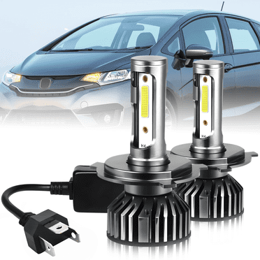 For Honda Fit 2007-2020 - 2x LED Headlight H4 9003 High/Low Beam Bulbs 6000K