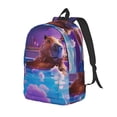 thumbnail image 1 of Fotbe Capybara Bathtub Fun Mochila de Lona con Estampado, Mochila Duradera, Mochila Versátil de Alta Calidad, Mochila Compacta Vintage-Small, 1 of 5
