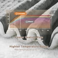 thumbnail image 3 of Ataucjin Heated Blanket Electric Throw,Heated Throw Electric Blanket,Soft Flannel & Sherpa Waffle Heating Blanket With 5 Heating Levels & 4 Hours Auto Off,Machine Washable For Couch Home Office, 3 of 8