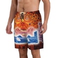 thumbnail image 2 of Tool Band Men's Swim Trunks Quick Dry Beach Board Shorts with Pockets Mesh Lining Bathing Suits, 2 of 7