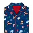 thumbnail image 2 of Rudolph Boys Short Sleeve Sleep Botton Front Top and Pants Pajama Set, 2-Piece, Sizes 4-12, 2 of 3
