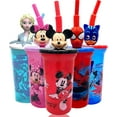 thumbnail image 4 of Disney Mickey Mouse Buddy Sips Water Tumbler with 3D Character Head Straw Drinkware, 1 Count - Safe BPA free Bottles, Easy to Clean, Perfect Gifts for Kids by Zak design, 4 of 4