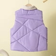 thumbnail image 4 of YUNAFFT Girls Thermal Vest Thickened Warm Winter Layering Collar Design Pure Color Casual Practical Style, 4 of 8