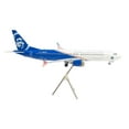 thumbnail image 3 of Boeing 737 MAX 8 Commercial Aircraft "Alaska Airlines - Honoring Those Who Serve" (N806AK) White and Blue "Gemini 200" Series 1/200 Diecast Model Airplane by GeminiJets, 3 of 5