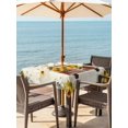 thumbnail image 2 of Outdoor Tablecloth with Umbrella Hole and Zipper, Sunflower Truck Square Table Cloth 54x54 Inch Waterproof Tablecloth, Summer Botanical Elegant Pastoral Floral Picnic Table Cover for Patio Camping, 2 of 7