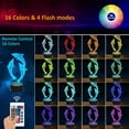 thumbnail image 2 of Night Light for Kids Ocean Dolphin 3D Night Light Porpoise Bedside Lamp with Remote Control 16 Color Changing Xmas Halloween Birthday Gift for Child Baby Girl, 2 of 7