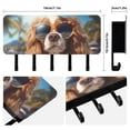 thumbnail image 2 of Dog Sunglasses Coconut Trees Sunlight Mail Holder Organizer Wall Mount with Shelf Key Holder Key Rack with 5 Key Hooks for Wall Decorative, 2 of 6