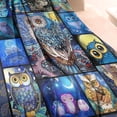 thumbnail image 4 of Owl Blanket for Adults Warm Soft Micro Flannel Blanket for Bed/Sofa/Travel/Living Room 50x60 Inch, 4 of 5