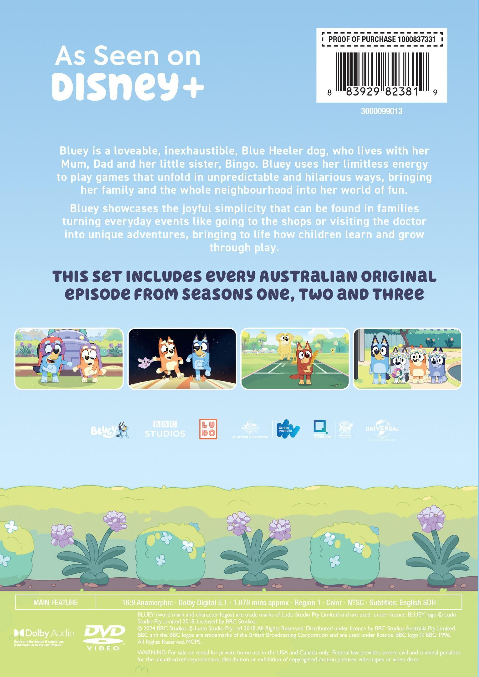 Amazon.com: Bluey: Seasons 1-3 (DVD) : Various: Movies & TV