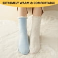 thumbnail image 4 of LDU Women's Warm Crew Socks, Plush Lined Mid Calf Socks for Ultimate Comfort and Daily Wear, 6 Pairs, 4 of 8