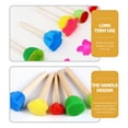 thumbnail image 4 of 20Pcs Flower Shape Foam Sponge Brush Children Painting Tools Kids Arts Crafts Supply, 4 of 6