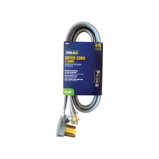 Projex 3506052 6 ft. Dryer Cord - Gray