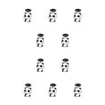 thumbnail image 3 of Pegatinas de pared Billuyoard 006 seis a prueba de agua para interruptor de luz, 3 of 6