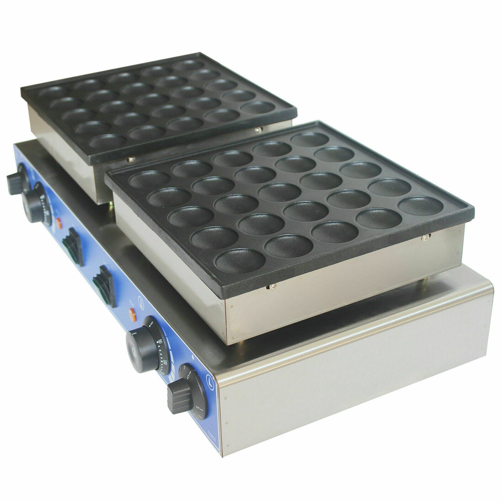 Mkyiongou 1600W 110V 50pcs Electric Dutch Pancake Baker Maker Nonstick Waffle Make Machine