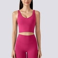 thumbnail image 2 of Kogui Soutiens-Gorge de Sport à Fort Impact pour Femmes, Soutien-Gorge de Sport pour Femmes, Compression à Fort Impact, Évacuation de l'Humidité (Rose Vif, P), 2 of 4