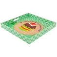 thumbnail image 5 of Northlight Set of 3 Cupcake Theme Square Wooden Serving Trays 16 - Green/Brown, 5 of 9