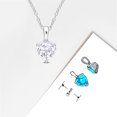 thumbnail image 4 of Everly Women's Topaz Sterling Silver Necklace, 4 of 5